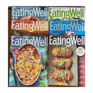 2020 Lot‎ of 6 Eating Well Magazine Issues Healthy Cooking Recipes Nutrition